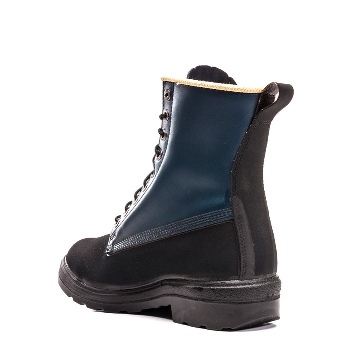 Botte de sécurité Royer 8" avec résistance aux acides - Noir et Bleu
