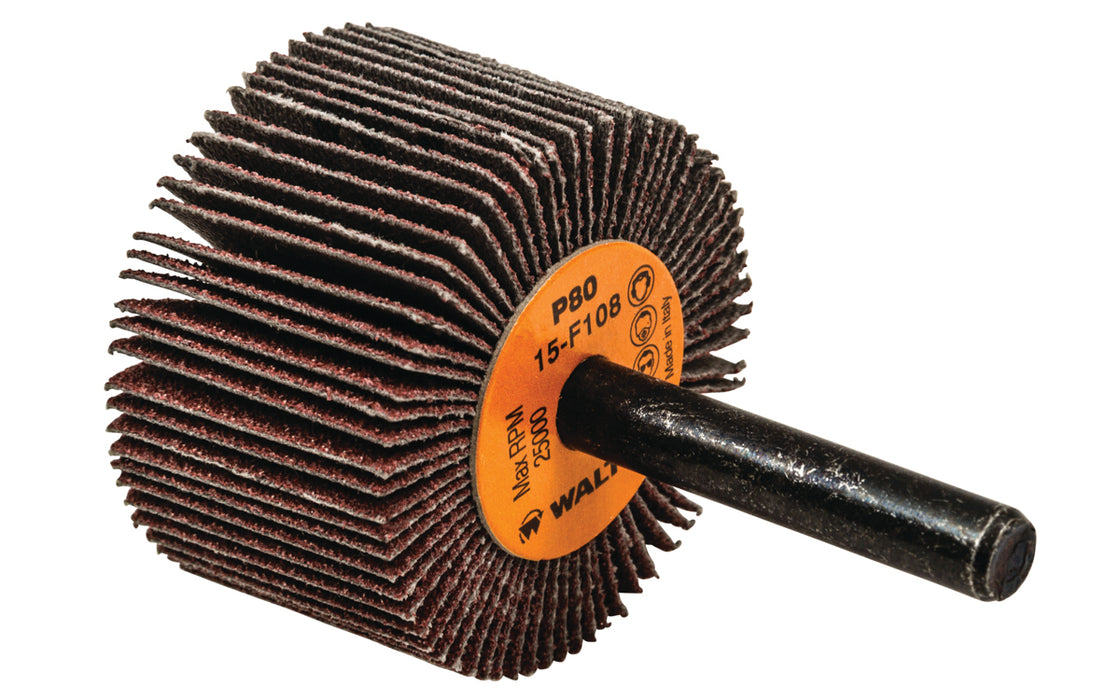 Roue à feuillets COOLCUT™, arbre 1/4" (1-1/2"x1"), à grain 80
