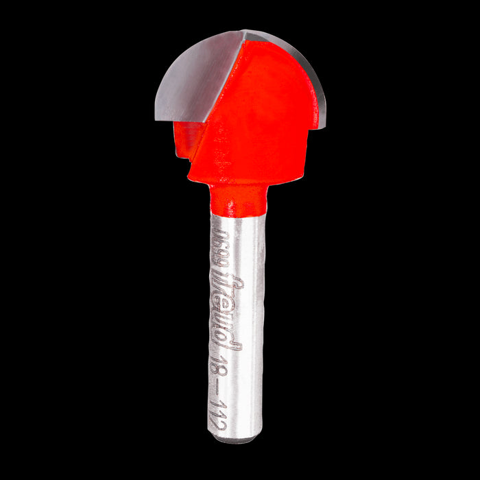 Mèche à bout rond, rayon 3/8", (3/4"x7/16") à tige 1/4"