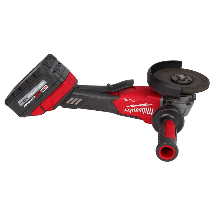 Ens. Rectifieuse 4.5"-5" interrupteur à palette avec 2 batteries