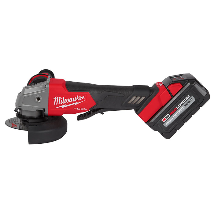 Ens. Rectifieuse 4.5"-5" interrupteur à palette avec 2 batteries