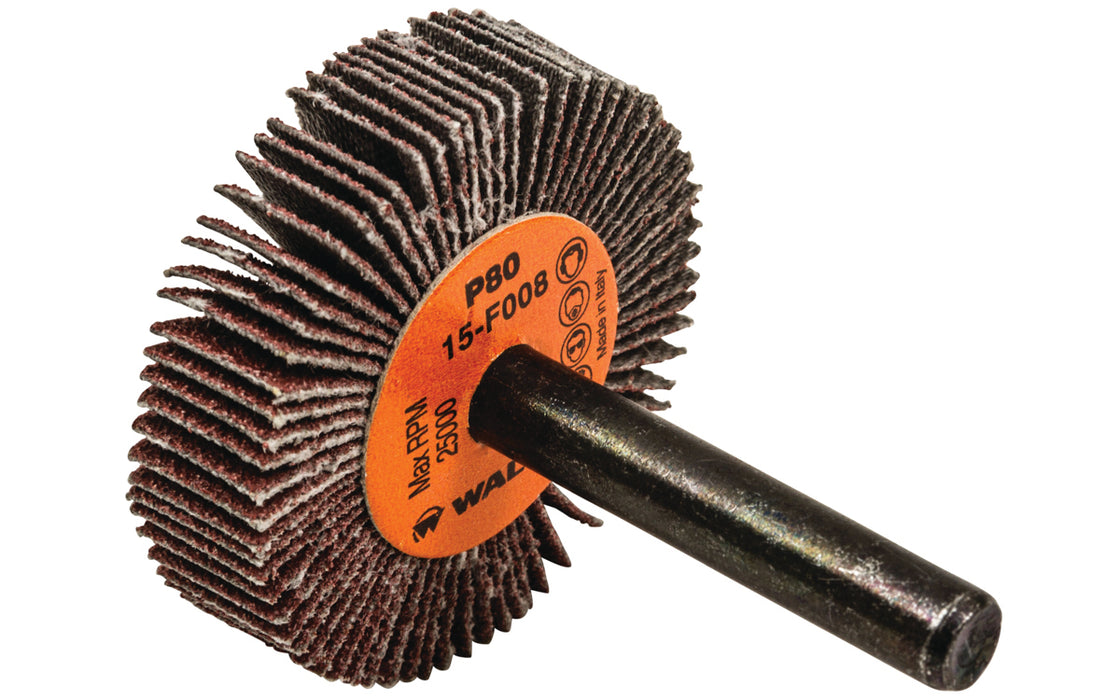 Roue à feuillets COOLCUT™, arbre 1/4" (1-1/2"x3/8"), à grain 80