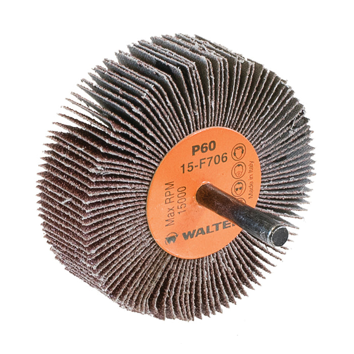 Roue à feuillets COOLCUT™, arbre 1/4" (3"x1"), à grain 60