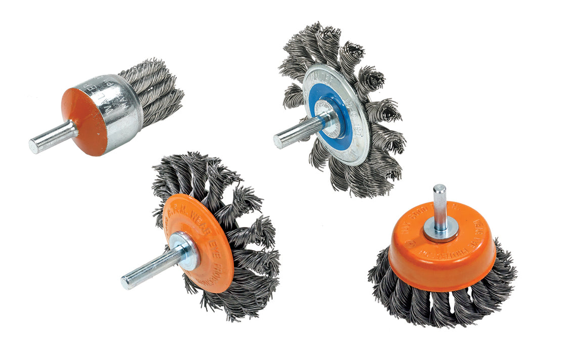 Brosse circulaire montée à fils noués 2-3/4" (pour meuleuse droite)