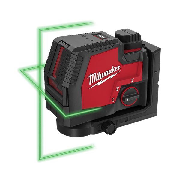 Laser vert en croix, avec batterie rechargeable USB (100')