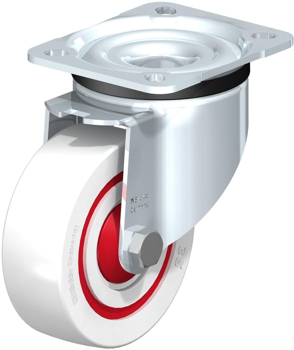 Roulette pivotante 4" en nylon, capacité 440 lb