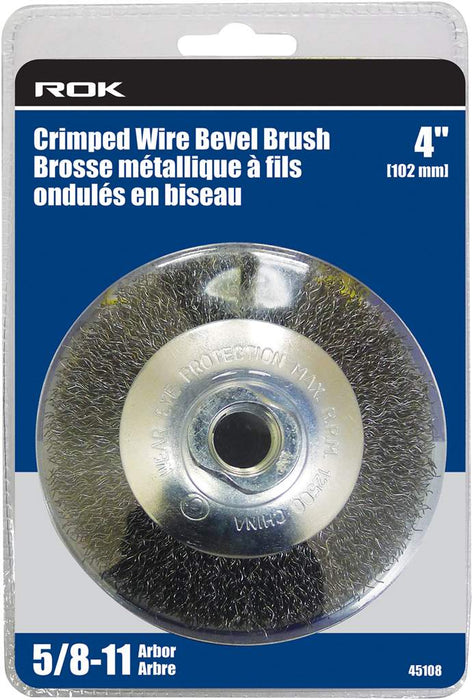 Brosse à fils crêpés en biseau 4"