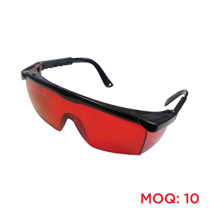 Lunette de sécurité à lentille rouge