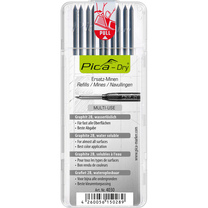 Mines de rechange Graphite 2B Pica-Dry® (10/pqt.)