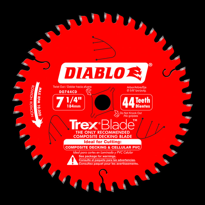 Lame TrexBlade™, à composite (7-1/4"x44 dents)