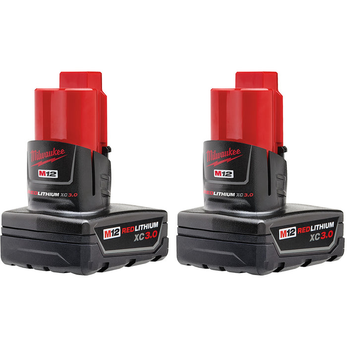 Ens. 2 Batteries M12 REDLITHIUM™ XC, 3.0Ah