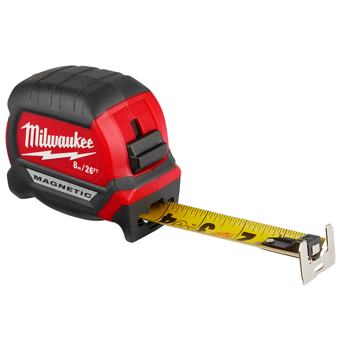 Ruban à mesurer compact à lame large aimanté 8m/26'