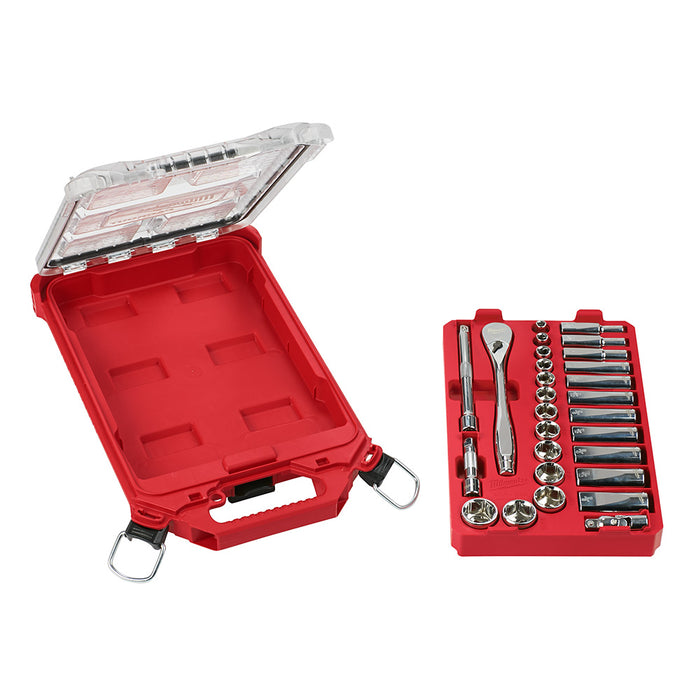 Ens. Rochet 3/8" avec 28 mcx (SAE) PACKOUT™