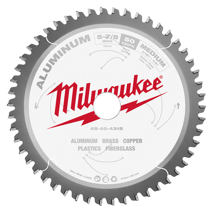 Lame au carbure, à métaux non-ferreux (5-3/8"x50 dents)