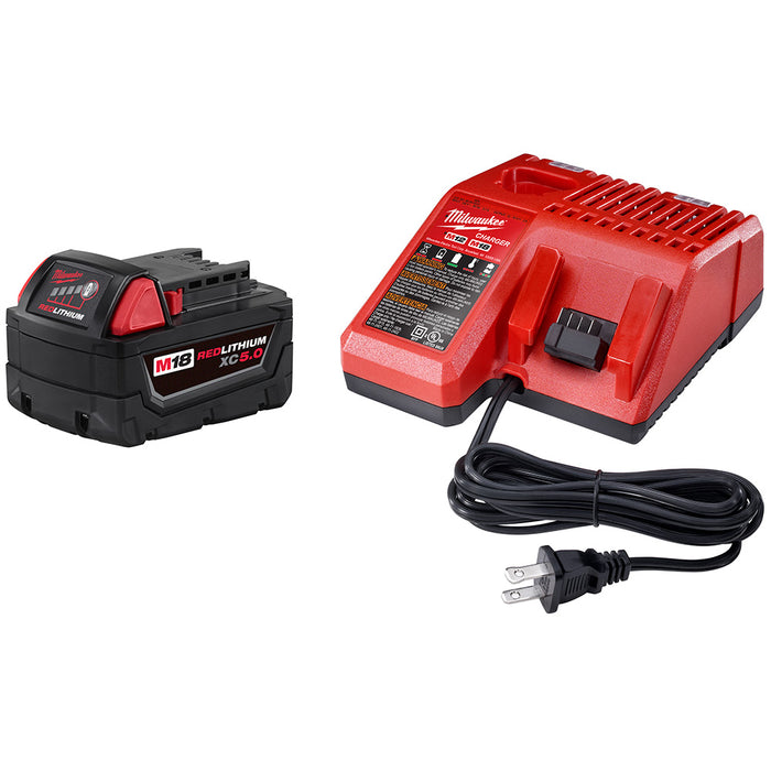 Ens. 1 batterie M18 REDLITHIUM™ XC5.0 et chargeur
