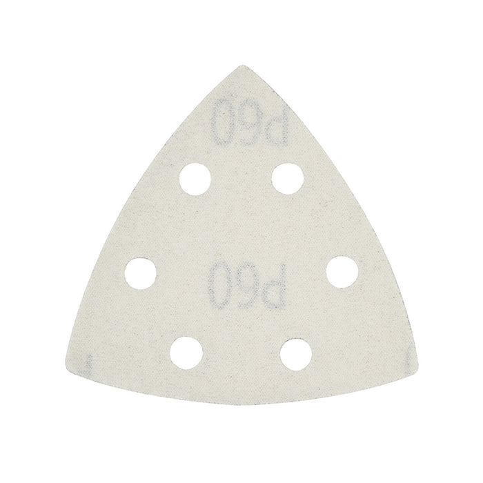 Papier sablé triangulaire 3-1/2", à grain 60 (6/pqt.)