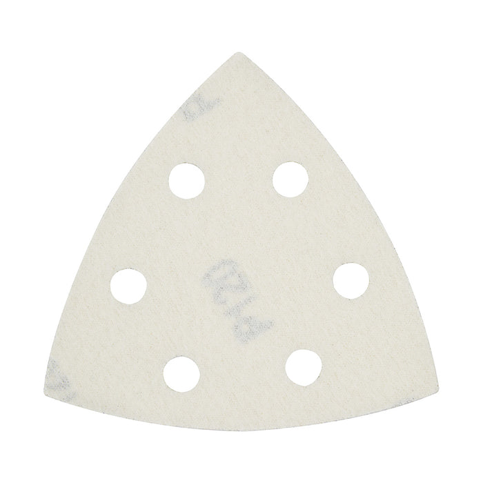 Papier sablé triangulaire 3-1/2", à grain 120 (6/pqt.)