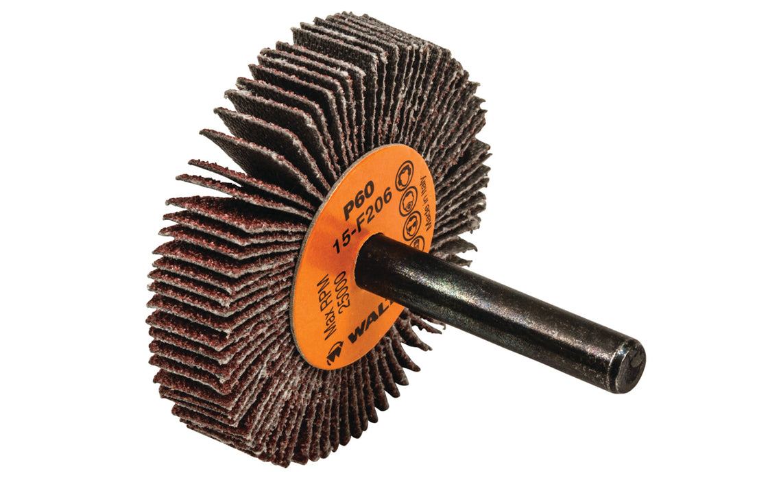 Roue à feuillets COOLCUT™, arbre 1/4" (2"x3/8"), à grain 60