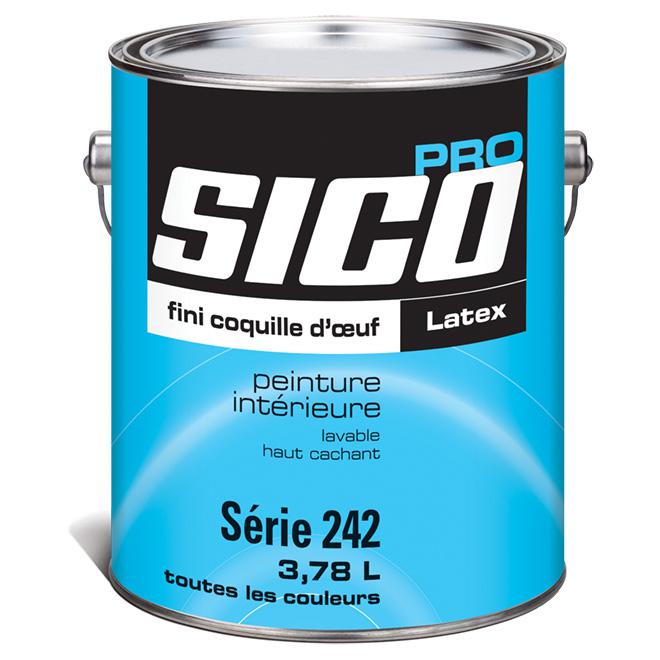Peinture intérieure latex base - SICO Pro - Coquille œuf - 3,78L