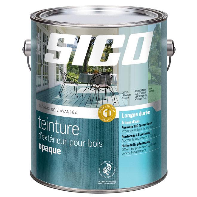 Teinture d'extérieur opaque à à base d'eau pour le bois formule avancée - Base neutre - 946 mL