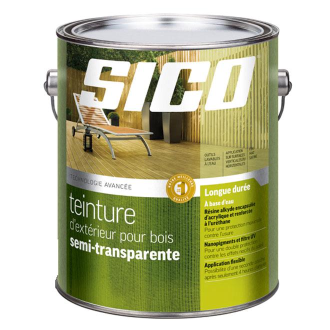Teinture d'extérieur semi-transparente pour le bois - Base à teinter - 3.78L