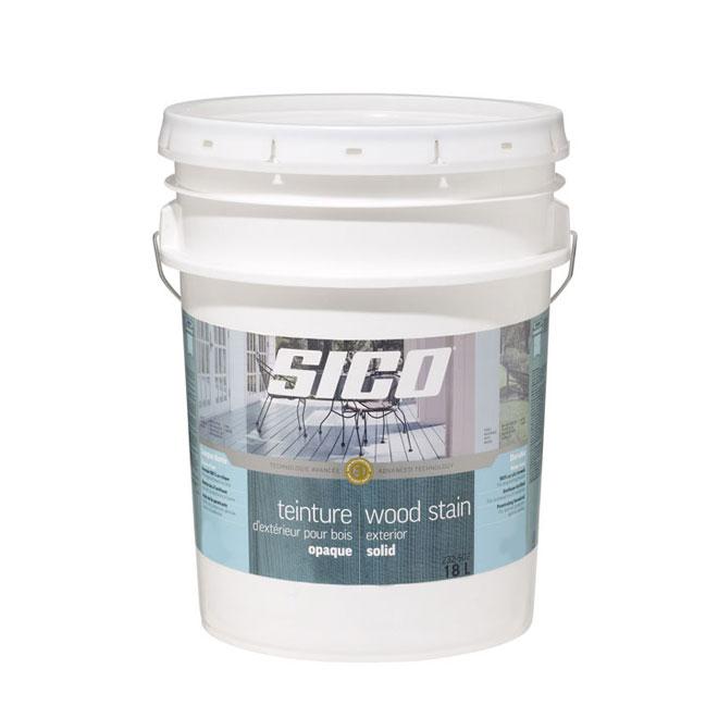 Teinture d'extérieur opaque à à base d'eau pour le bois formule avancée - Base blanche - 18.9 L