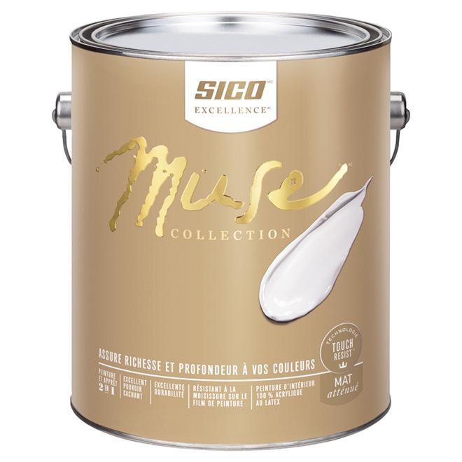Peinture 2en1 Muse Mat atténué - Sico - 3,78L