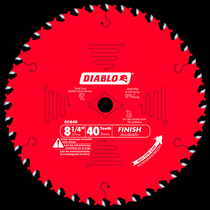 Lame au carbure, de finition (8-1/4"x40 dents)
