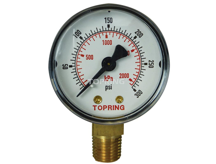 Manomètre 2-1/2", 1/4NPT 0-300psi