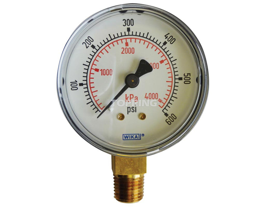 Manomètre 2-1/2", 1/4NPT 0-600psi