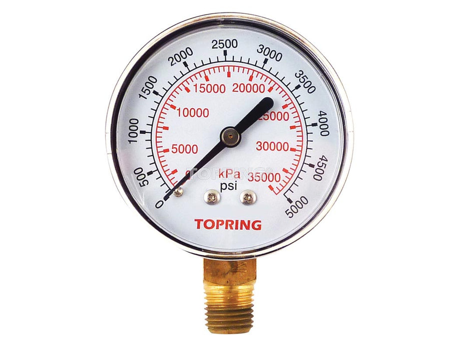 Manomètre 2-1/2", 1/4NPT 0-5000psi