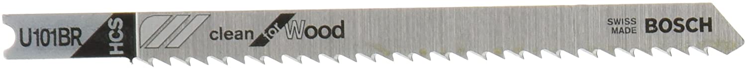 Pqt. 5 lames Clean à bois à pas inverse, en «U» (3-5/8"x10dpp)