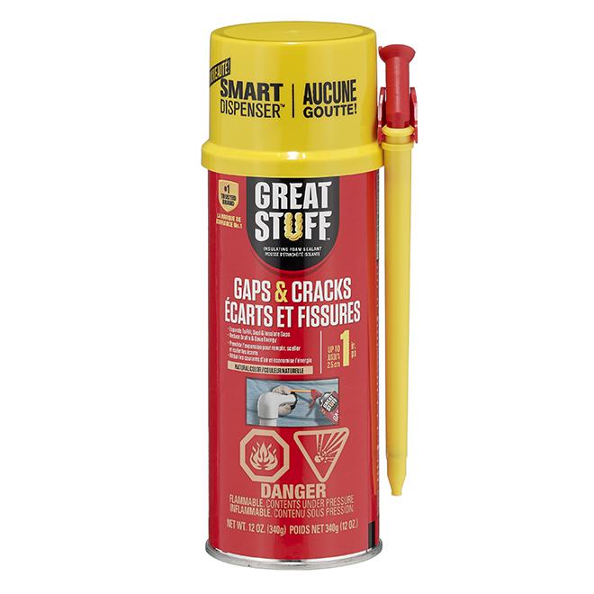 Mousse d'étanchéité à faible expansion pour fissures et cavités - Paille - 340g