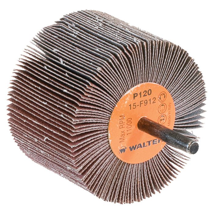 Roue à feuillets COOLCUT™, arbre 1/4" (3"x2"), à grain 120
