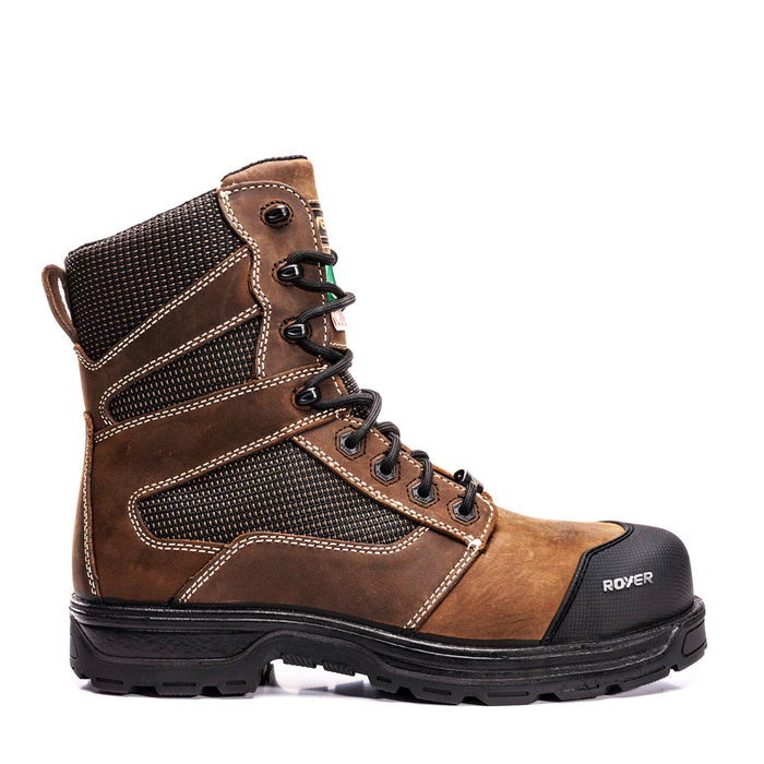 Botte de sécurité 8'' Royer Agility sans métal -Brun