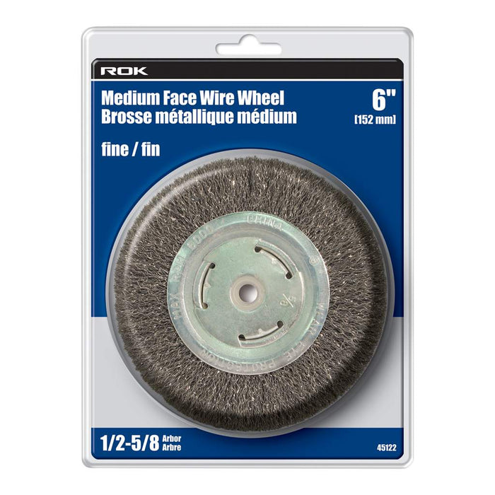 Brosse médium, à fil fin 6"