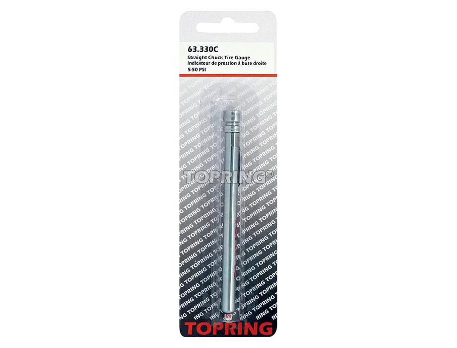 Indicateur de pression buse droite 5-50 psi de type crayon