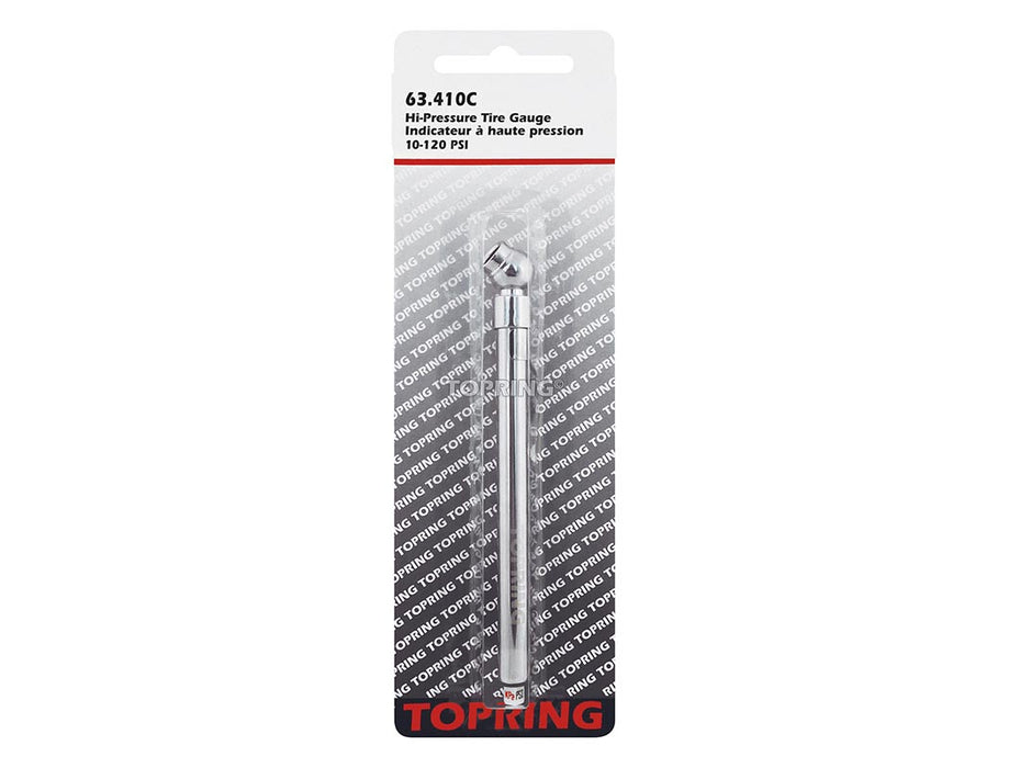 Indicateur de pression (haute pression) 10-120 psi de type crayon