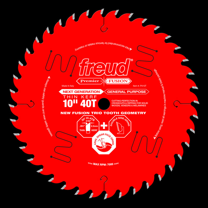 Lame tout-usage PremierFusion (10"x40 dents)