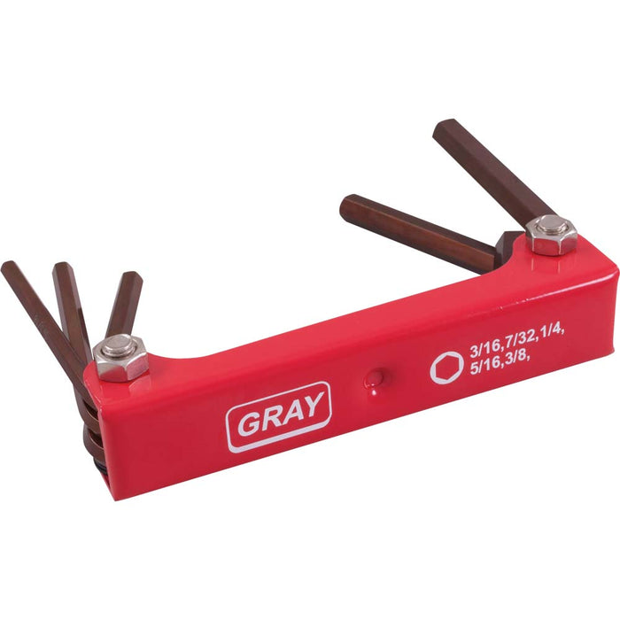 Jeu 5 clés hex. longues (3/16"-3/8")