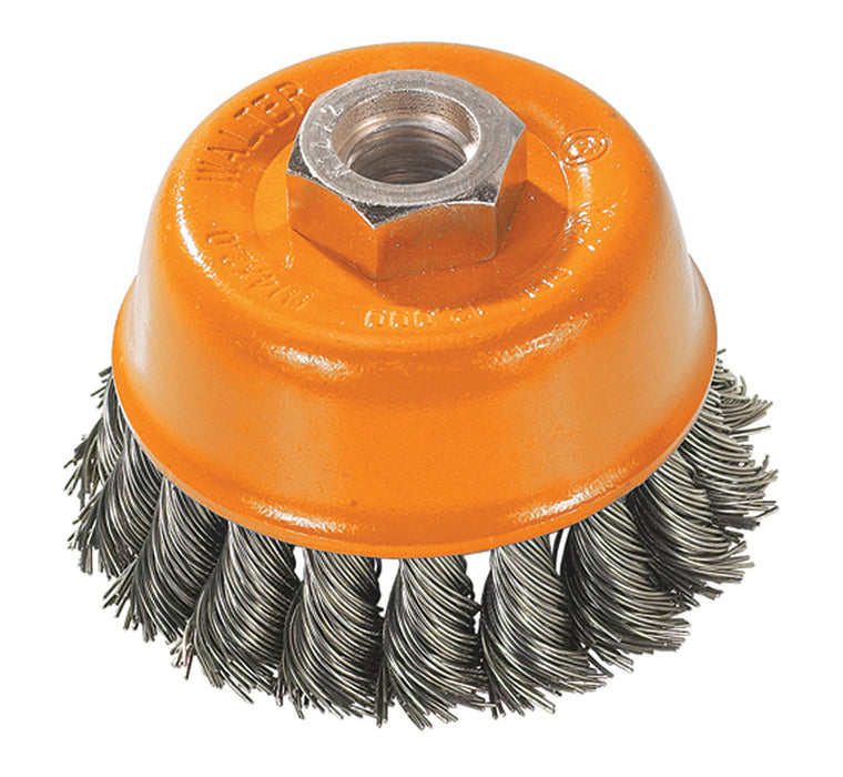 Brosse boisseau à fils noués 3" (5/8"-11)