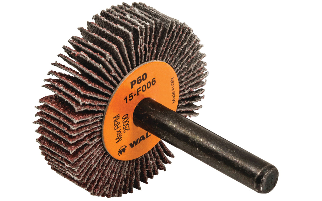 Roue à feuillets COOLCUT™, arbre 1/4" (1-1/2"x3/8"), à grain 60