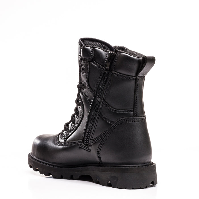 Botte de sécurité 8'' Royer avec fermeture éclair - Noir