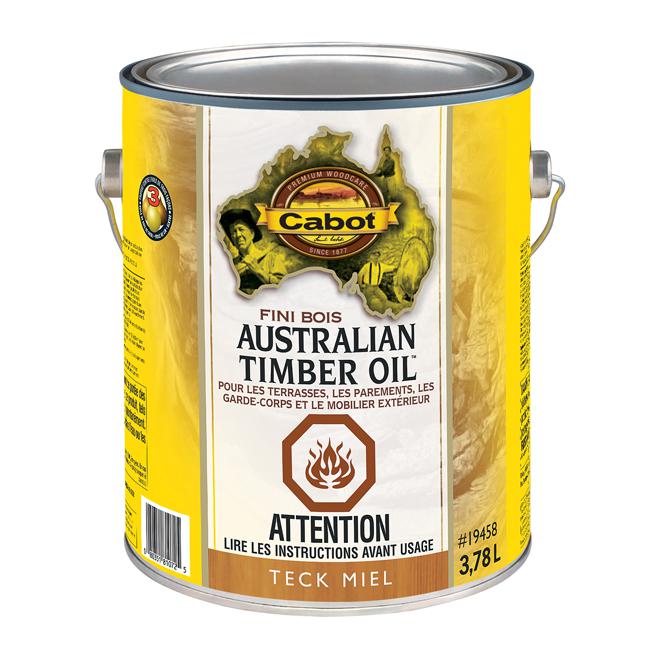 Huile australienne pour le bois - Teck miel - 3.43 L