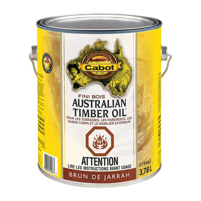 Huile australienne pour le bois - Brun de Jarrah - 3.43 L