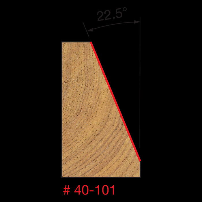 Mèche à chanfrein 22.5° (1-1/4"x7/8") à tige 1/2"