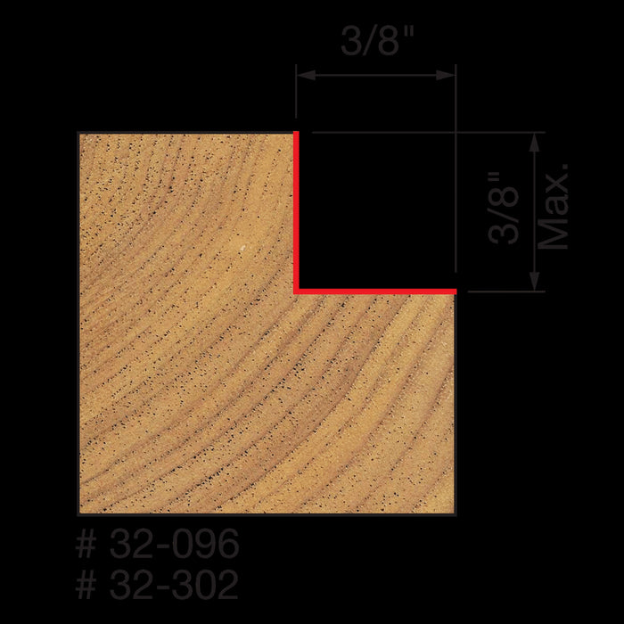 Mèche à feuillurer (1-1/4"x3/8") à tige 1/4"