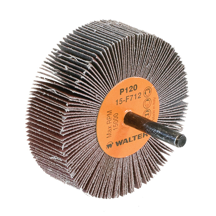 Roue à feuillets COOLCUT™, arbre 1/4" (3"x1"), à grain 120