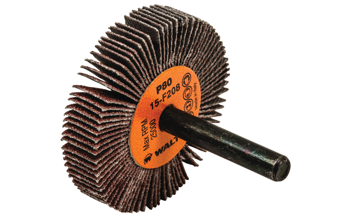 Roue à feuillets COOLCUT™, arbre 1/4" (2"x3/8"), à grain 80