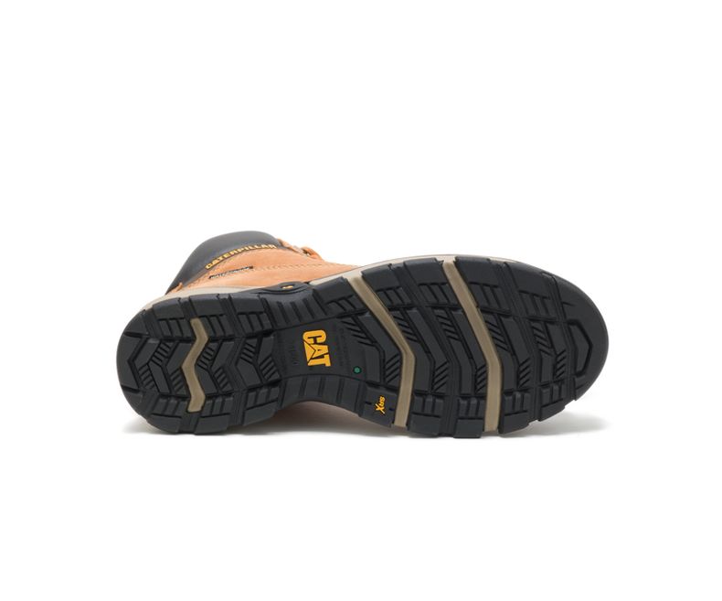 Botte de sécurité 6" CAT Excavator - Brun